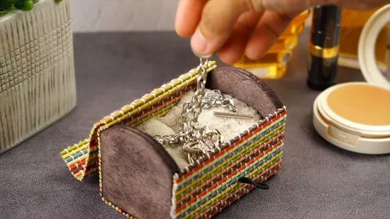 Store jewelry in a cool, dry place to slow tarnish.