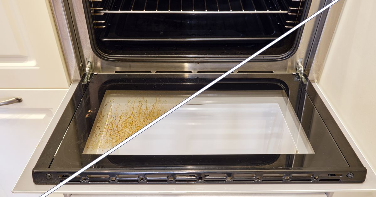 Cleaning a kitchen surface