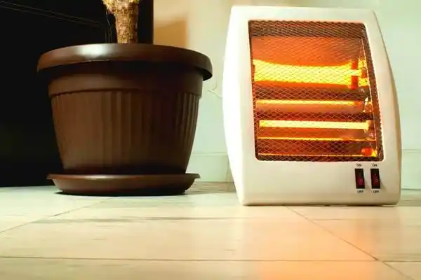 Portable electric space heater