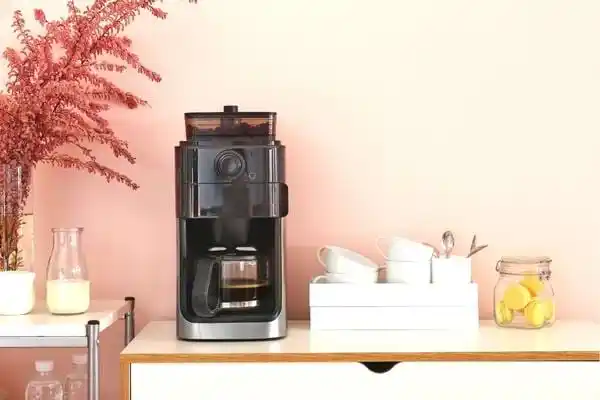 Electric coffee maker in kitchen
