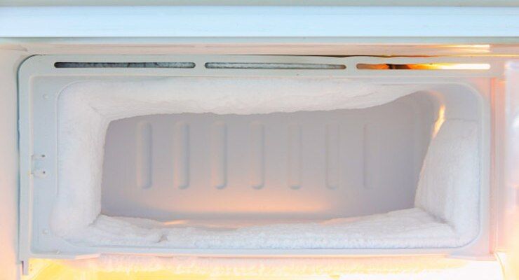 Freezer with frost