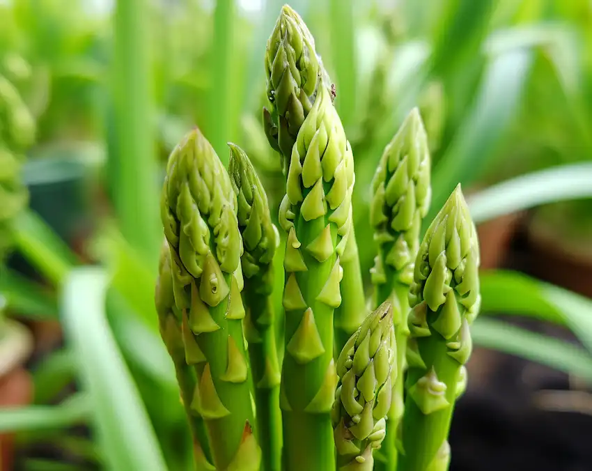 crown of the asparagus