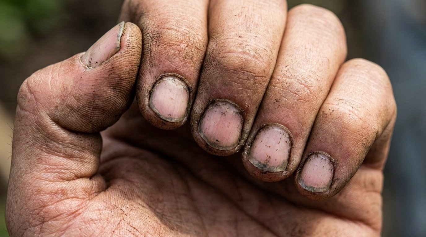 Remedy for black nails after gardening