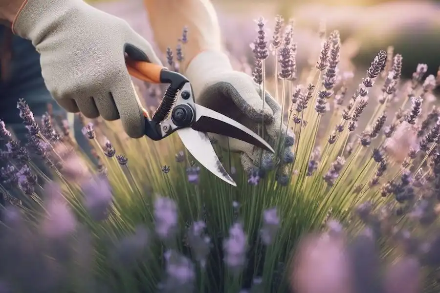 lavender pruning step 1