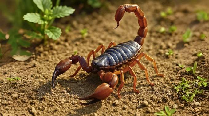 Scorpion inside a house