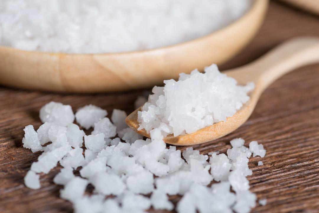 Gardener Using Epsom Salt on Plants