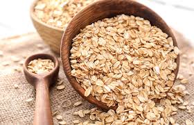 Close-up of oat grains