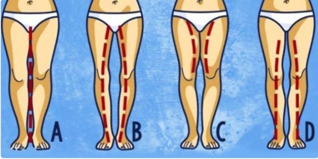 Space between a woman's legs