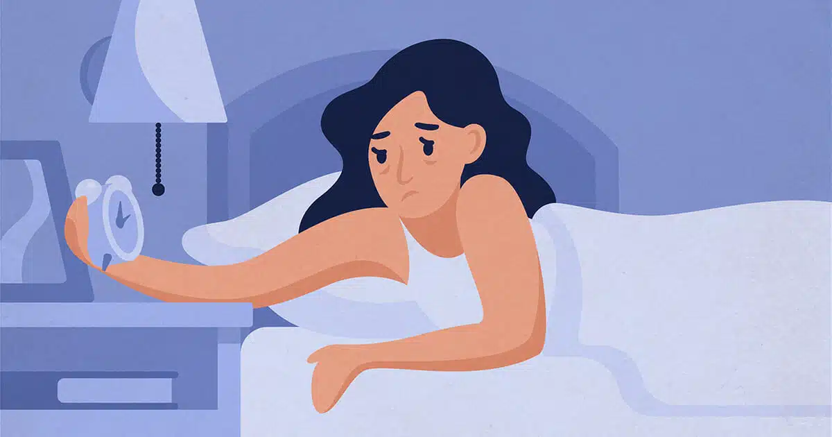 Person awake during the night