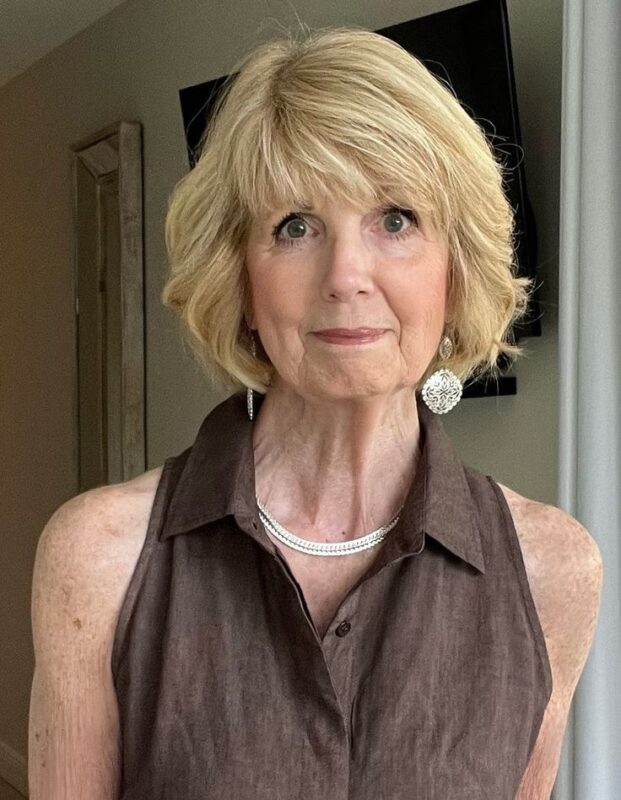 Elegant and confident older woman