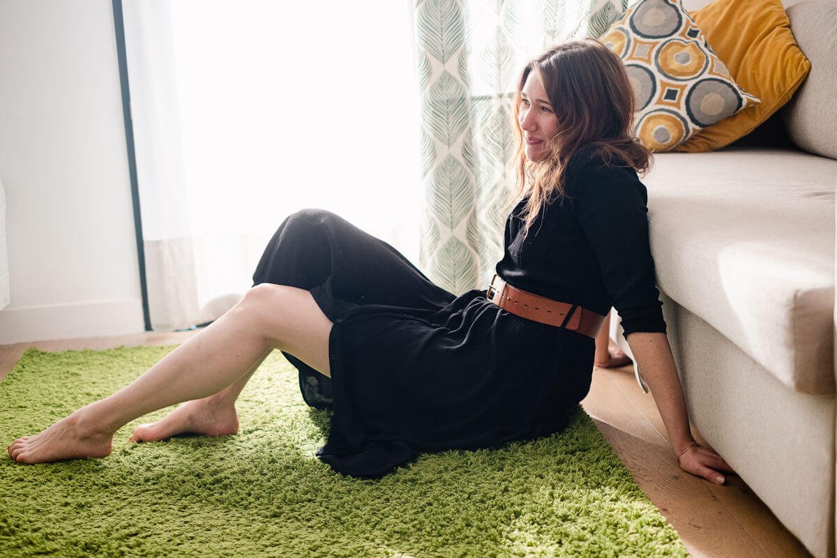 Woman taking care of herself