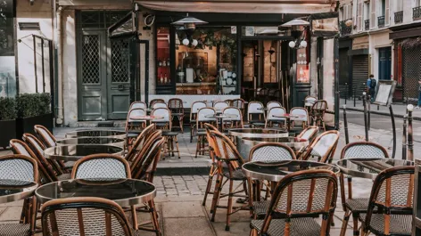 Interior of an old restaurant with booths and a warm atmosphere