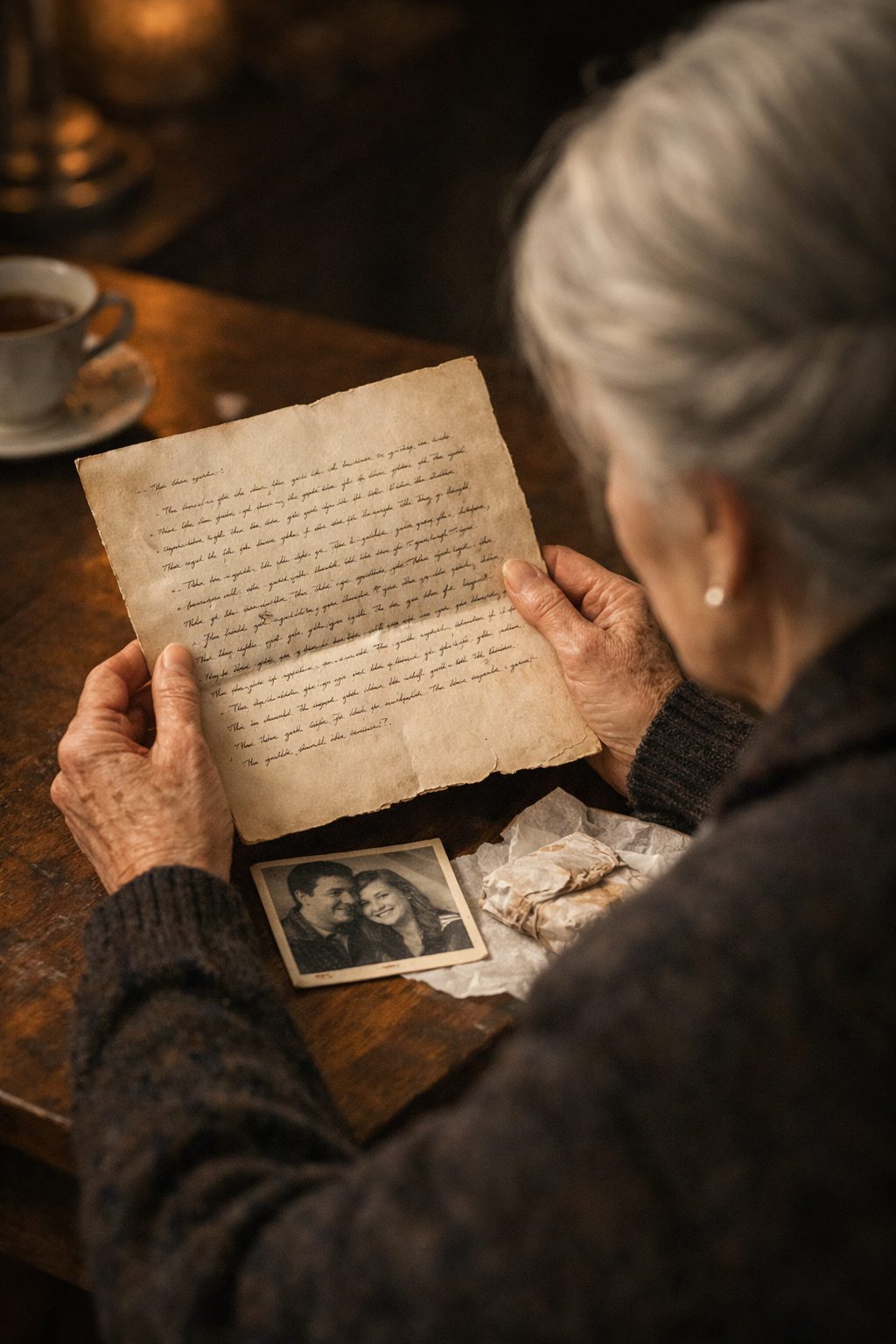 Reading an old letter