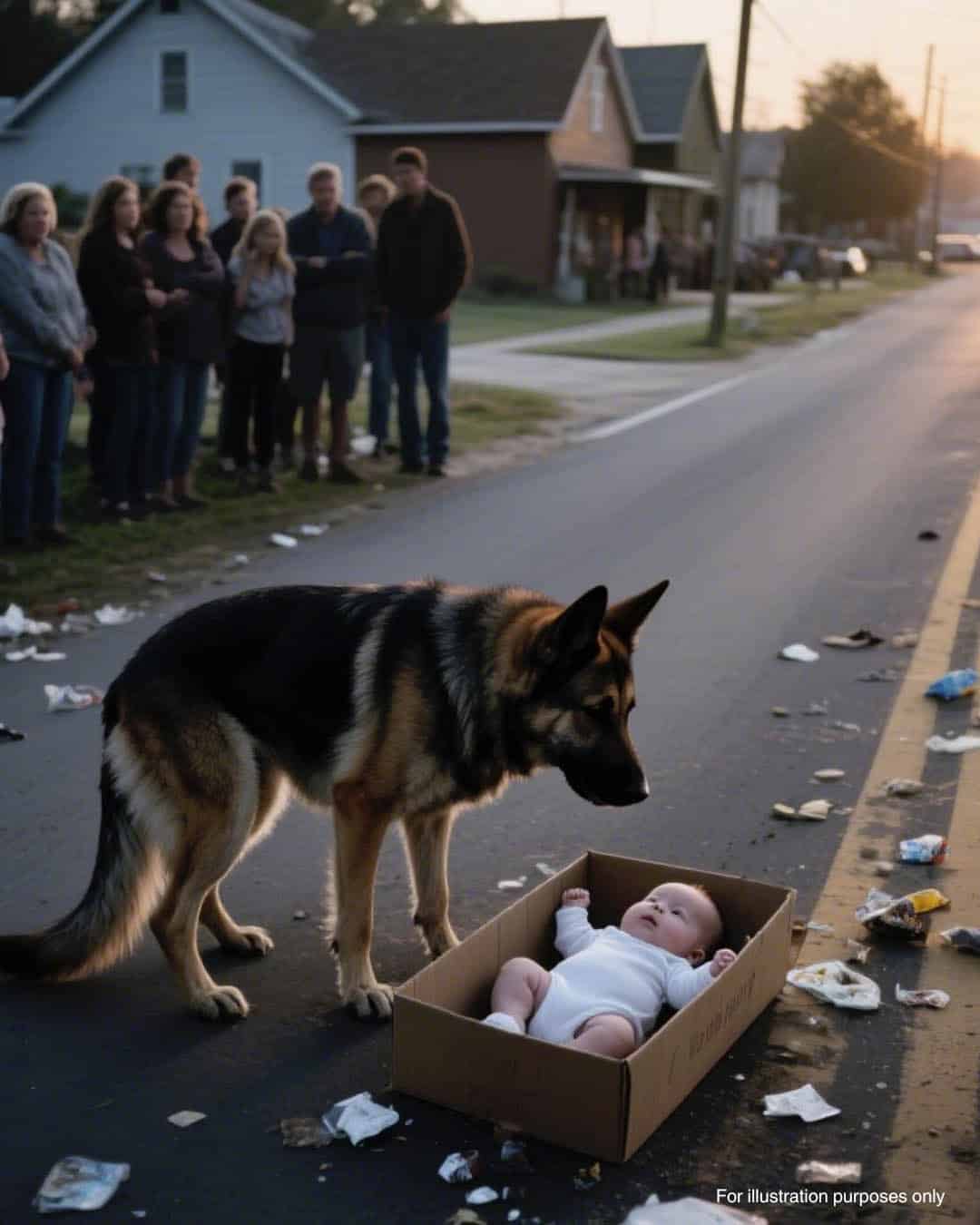 Saved by a stray dog: the incredible story of a baby abandoned in a box during a storm
