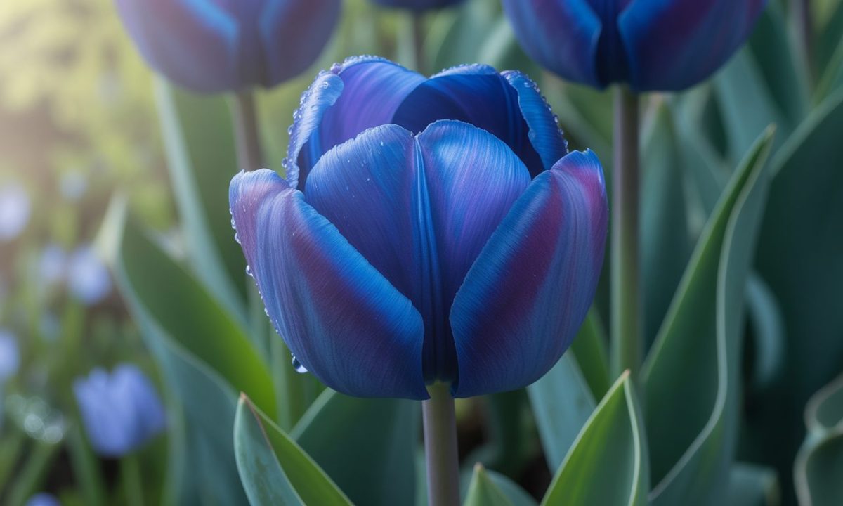 Blue tulip