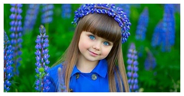 Nastya as a child in the spotlight