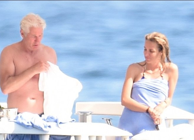 Richard Gere and Alejandra Silva in Sicily