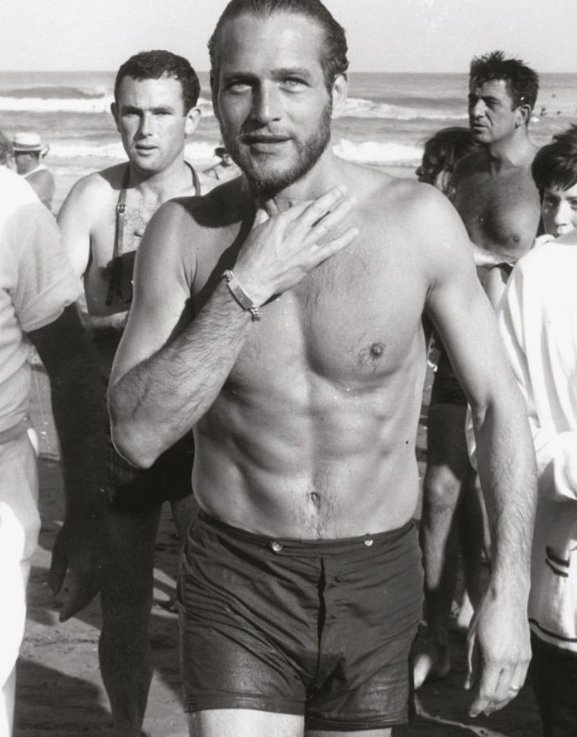 Intense portrait of Paul Newman in 1963