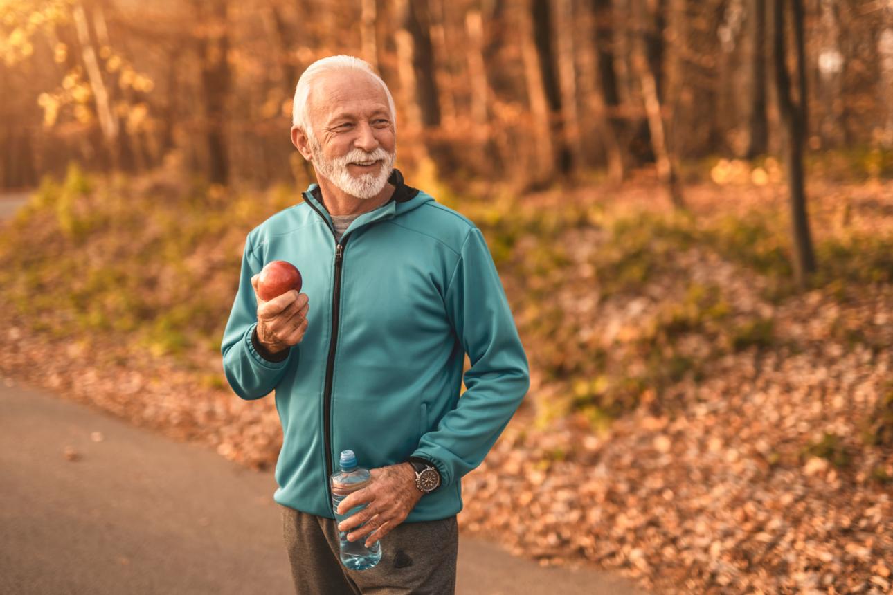 Men aging peacefully