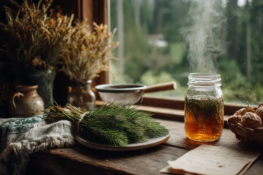 a kitchen table or windowsill scene png