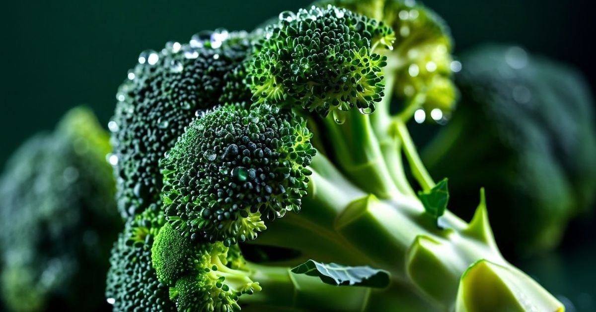 Clean broccoli after washing