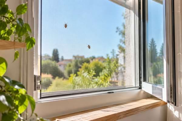 Window screen preventing insects from entering