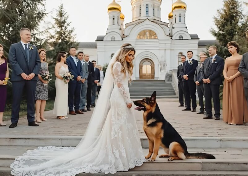 On her wedding day, her dog suddenly stops the bride and starts howling: what she reveals shakes everyone