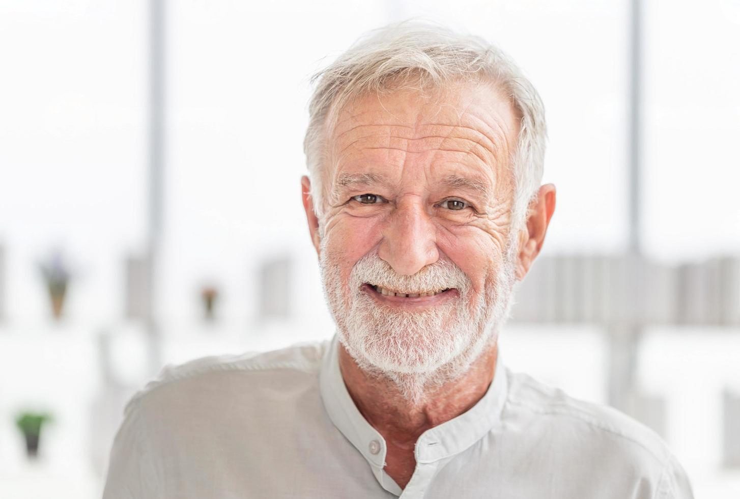 Elderly person resting peacefully