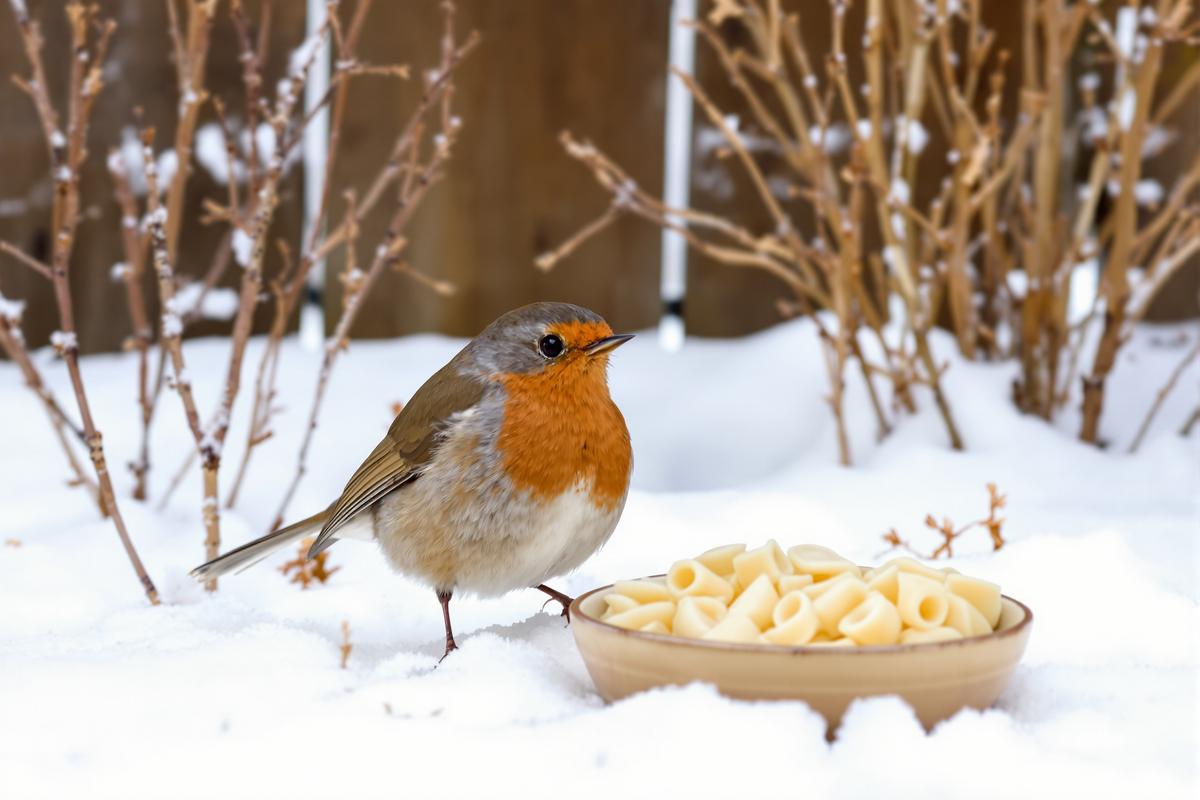 Robin in winter