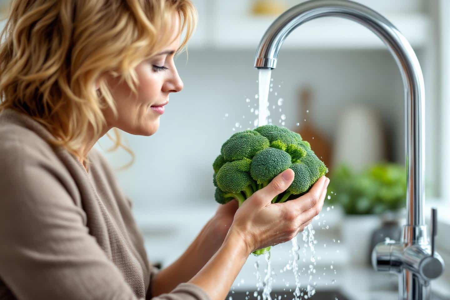 Broccoli and cleaning method