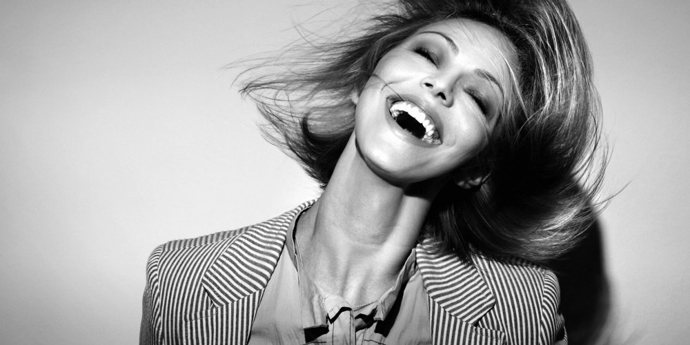 A smiling woman