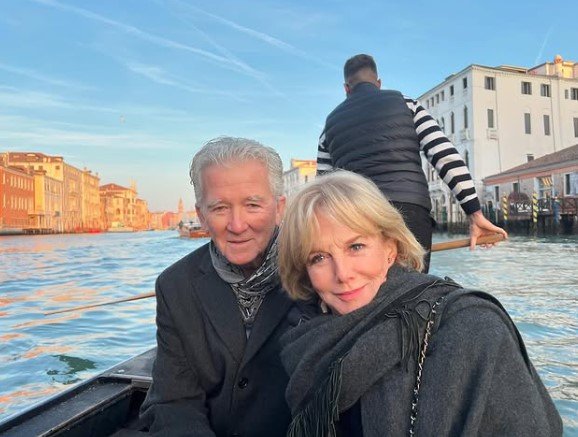 Patrick Duffy and Linda Purl close