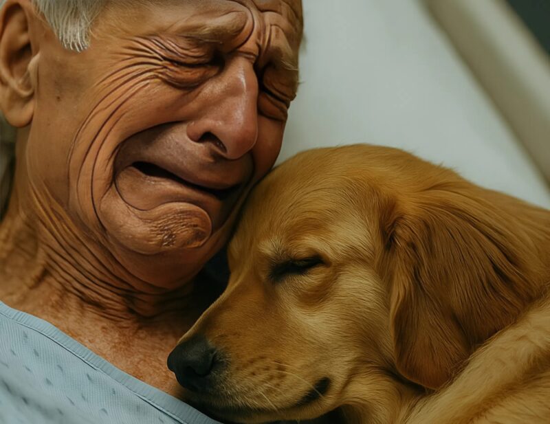 A final farewell in the presence of his dog: what the nurse discovered hours after they were left alone