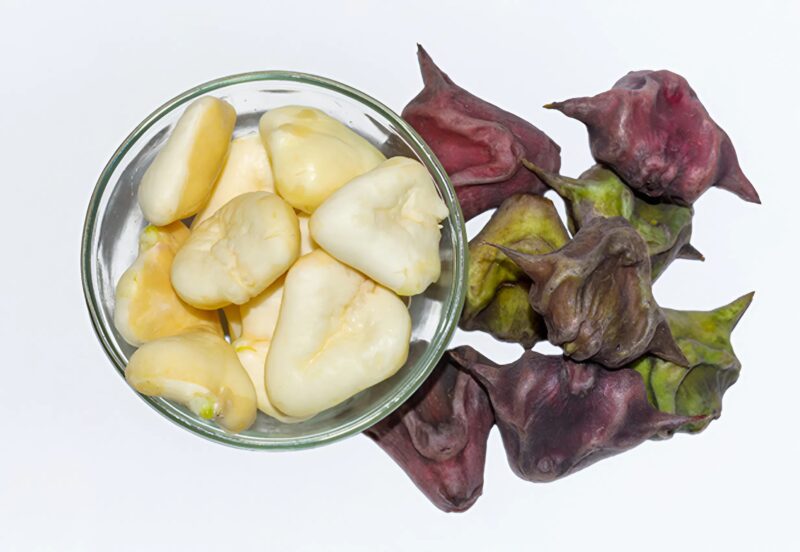 Water chestnuts in a traditional dish